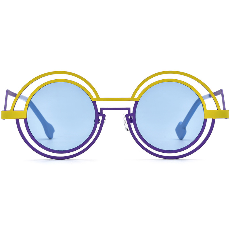 Irregular Cat Eye Titanium Sunglasses