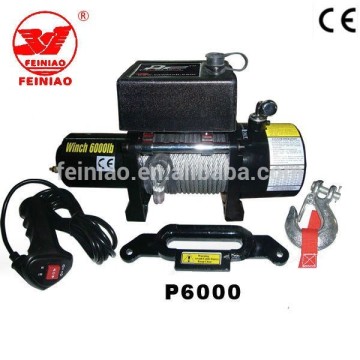 12000lb 12v synthetic rope winch/marine electric rope winch
