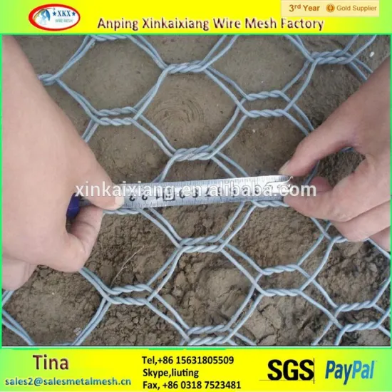 Gabion Basket/Galvanized Gabion Basket/PVC Coated anping hexagonal mesh