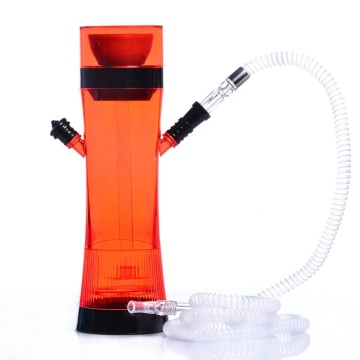 China factory wholesale Acrylic Portable Cup Hookah Shisha with LED Light Ceramic Bowl Charcoal Holder Metal Charcoal Tong