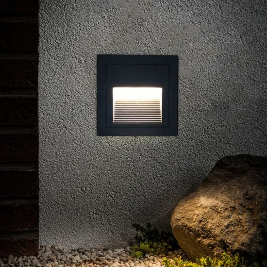 IP65 Waterproof 6000K 3W LED Step Lights for Indoor and Outdoor Recessed Wall Installation