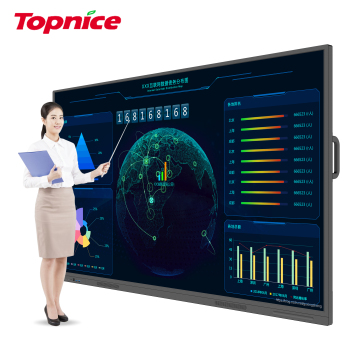 Topnice Topnice de 85 polegadas - quadro de toque anti -Glare 4K para conferências e ensino