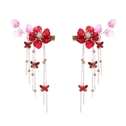 Antique Hanfu Tassel Hair Combs and Accessories