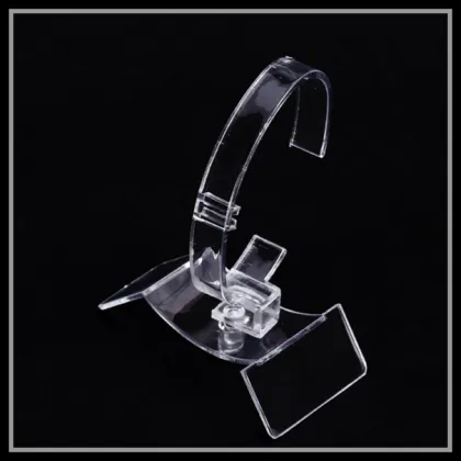 customized single c-shaped acrylic omega watch display
