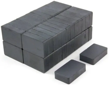 Custom Rectangle Ferrite Magnet Tiles and Blocks - Y30 Ceramic Permanent Magnets
