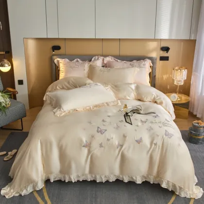 Lenzing Tencel Lace Embroidery bedding Set