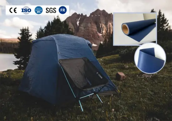 Waterproof Lightweight Polyolefin Storage Tent Cover Fabric