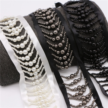 Factory Supplier: Exclusive Collection of Handmade Satin Ribbon with Bead Embroidery, Tassels, Lace Trims, and Border Lace Decorations