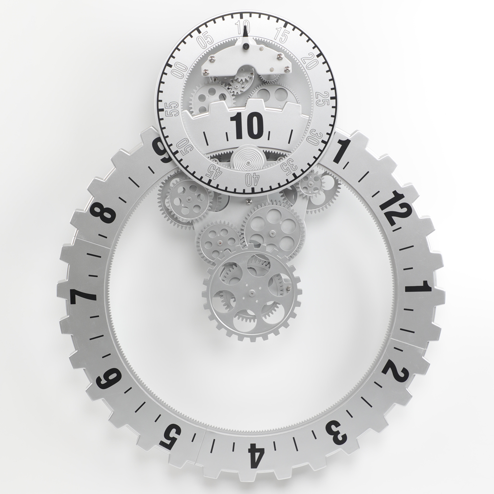 Moving Gear Wall Clock