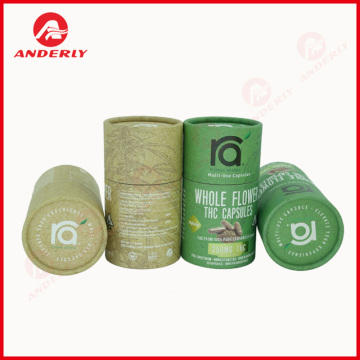 Black Kraft Tube For Medcine Packaging CMYK Printing