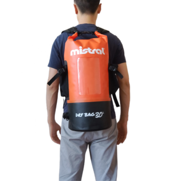 Waterproof 30L Heavy Duty Roll-Top PVC Dry Bag Backpack for Outdoor Activities