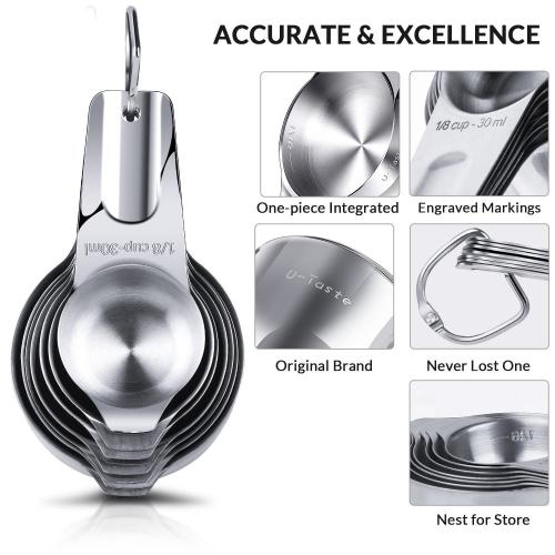stainless steel kitchen teaspoon  measuring cup set