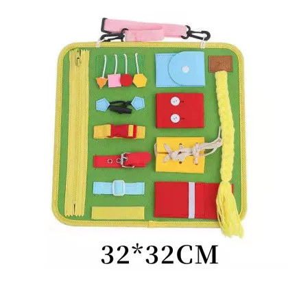 Sensory Learning Montessori Toddler Busy Board