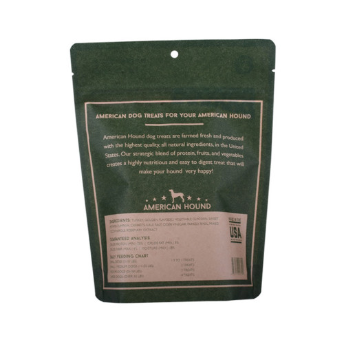 Compostable Beef Jerky bag in natural kraft paper