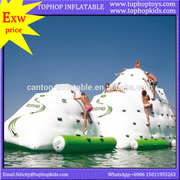 New water toys inflatable large iceberg inflatable water floating iceberg for climbing