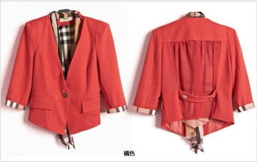 jacket coat spring red color new style jacket coat 2016 fashion jacket coat