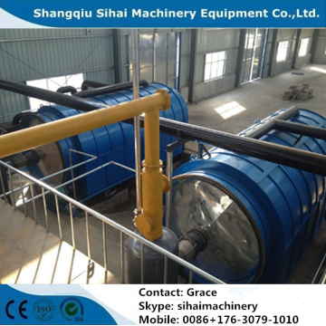 Non-pollution Tyre Pyrolysis Plant to Diesel Oil