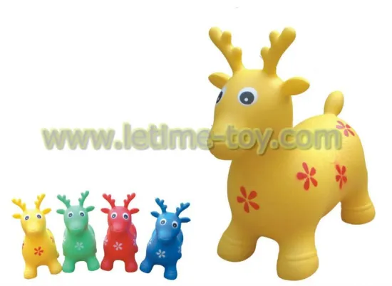 sika deer inflatable plastic hopper