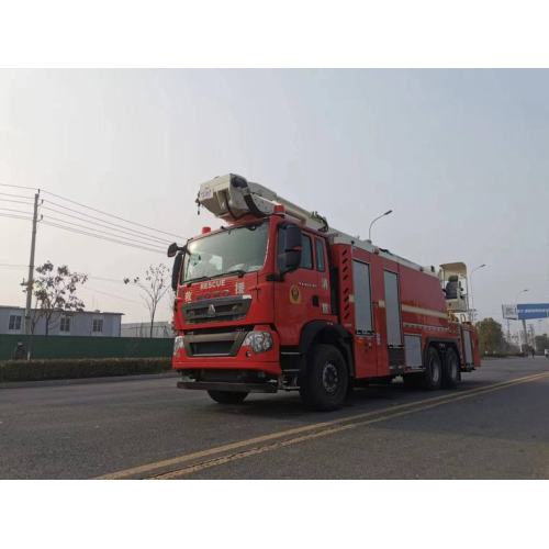 Camión de bomberos de escalera aérea de rescate de gran altitud