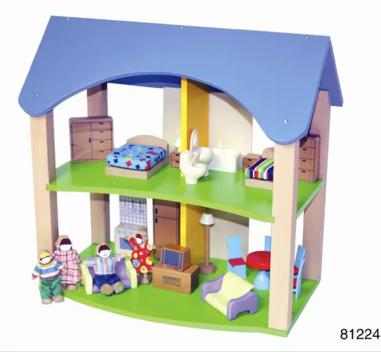 Plan Toys Wooden Dollhouse-The wooden role play toys