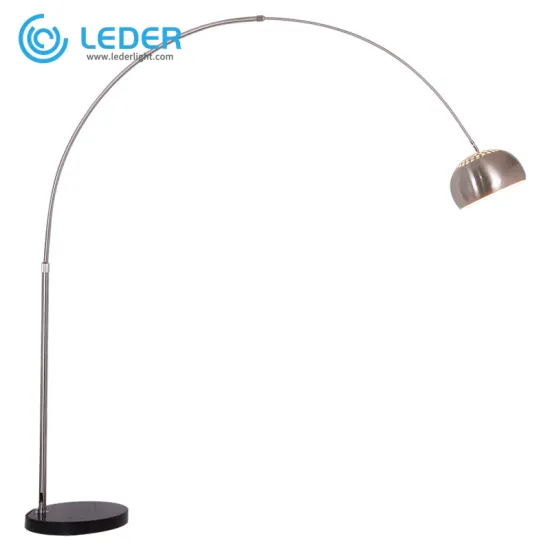 LEDER Tall Silver Floor Lamps