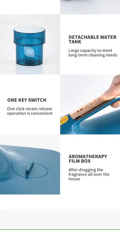Portable Steamer Mop All-In-One Triangle Head Handheld High Temperature Sofa Electric Floor Steam Mop Cleaner