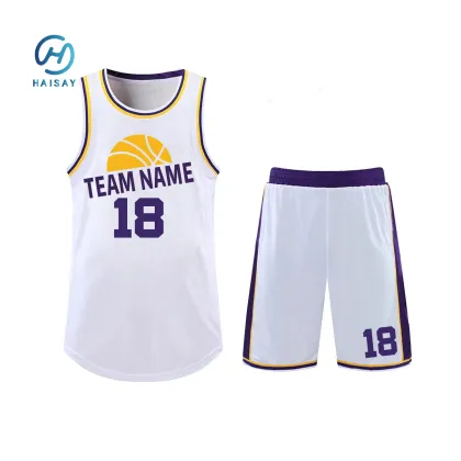 New Arrivals youth breathable sublimation printing basketball uniforms basketball jersey uniform college basketball jersey