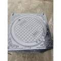 Square cast iron manhole cover