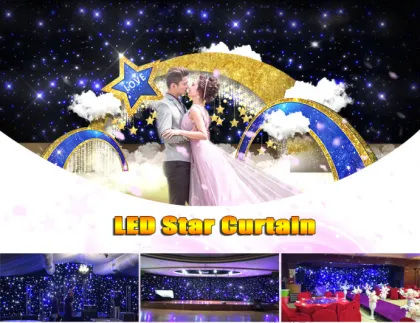 Starlight Curtain Background: Stage Disco DJ Wedding LED Tube Light with DMX Control