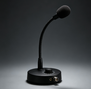 Flexible Gooseneck Desktop Dynamic Microphone