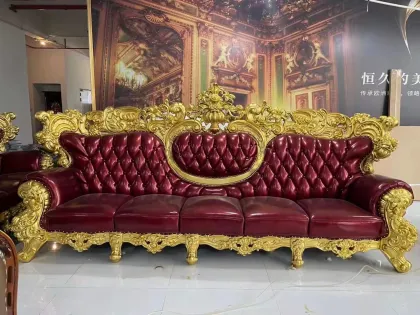 living room wooden classic carved living room