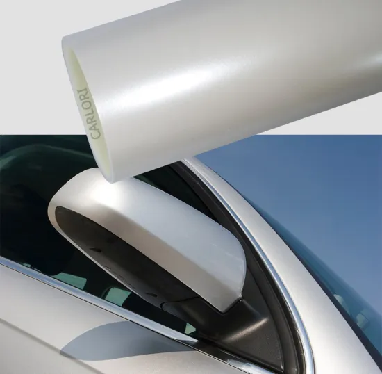 pearl white matte white car wrap vinyl