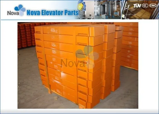 Compound Elevator Counterweight Block , 35 ~ 52kg Compound Counterweight