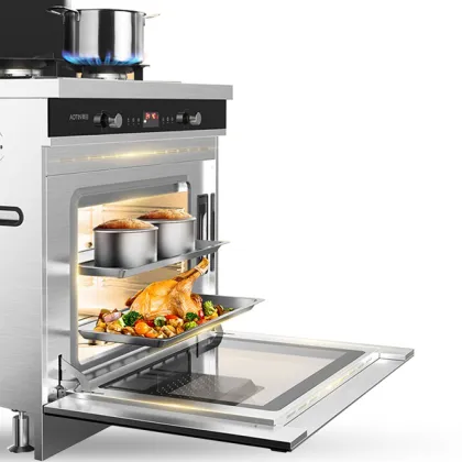 Intuitive Display Super Sound-Off Integrated Stove