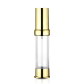 15 ml 30 ml beste prijs hete verkoop als plastic oogcrème goud zilveren cosmetische lotionpompfles