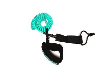 Comfortable cheap coiled leash for paddle board