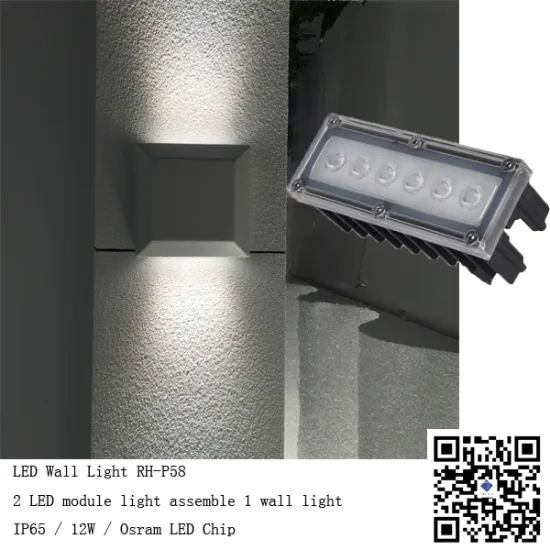 Waterproof IP65 12W Outdoor or Indoor LED Walllight