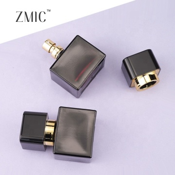 Design Your Own Portable 25ml Elegant Square Glass Perfume Bottle