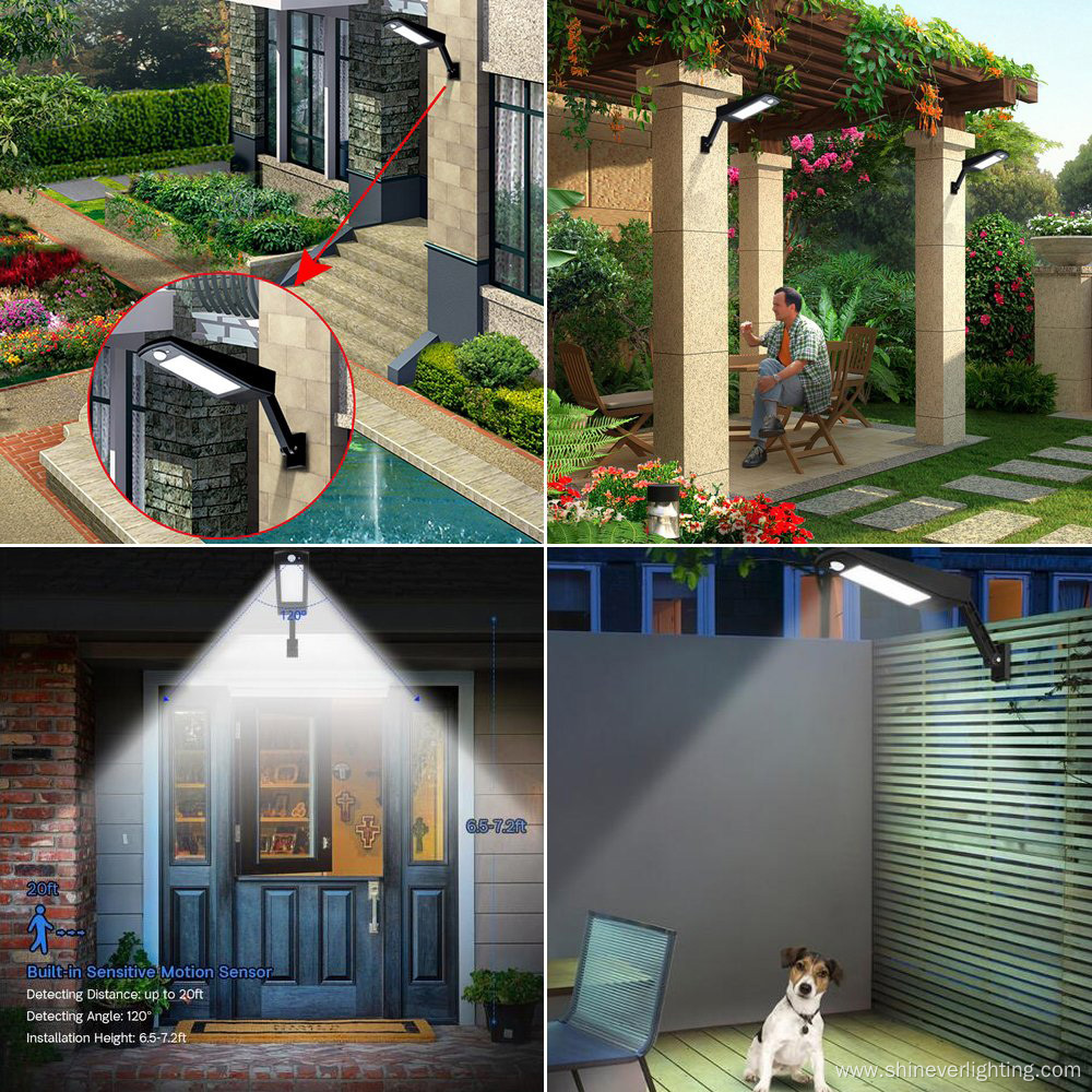 Wireless Waterproof Motion Sensor Solar Street Lights