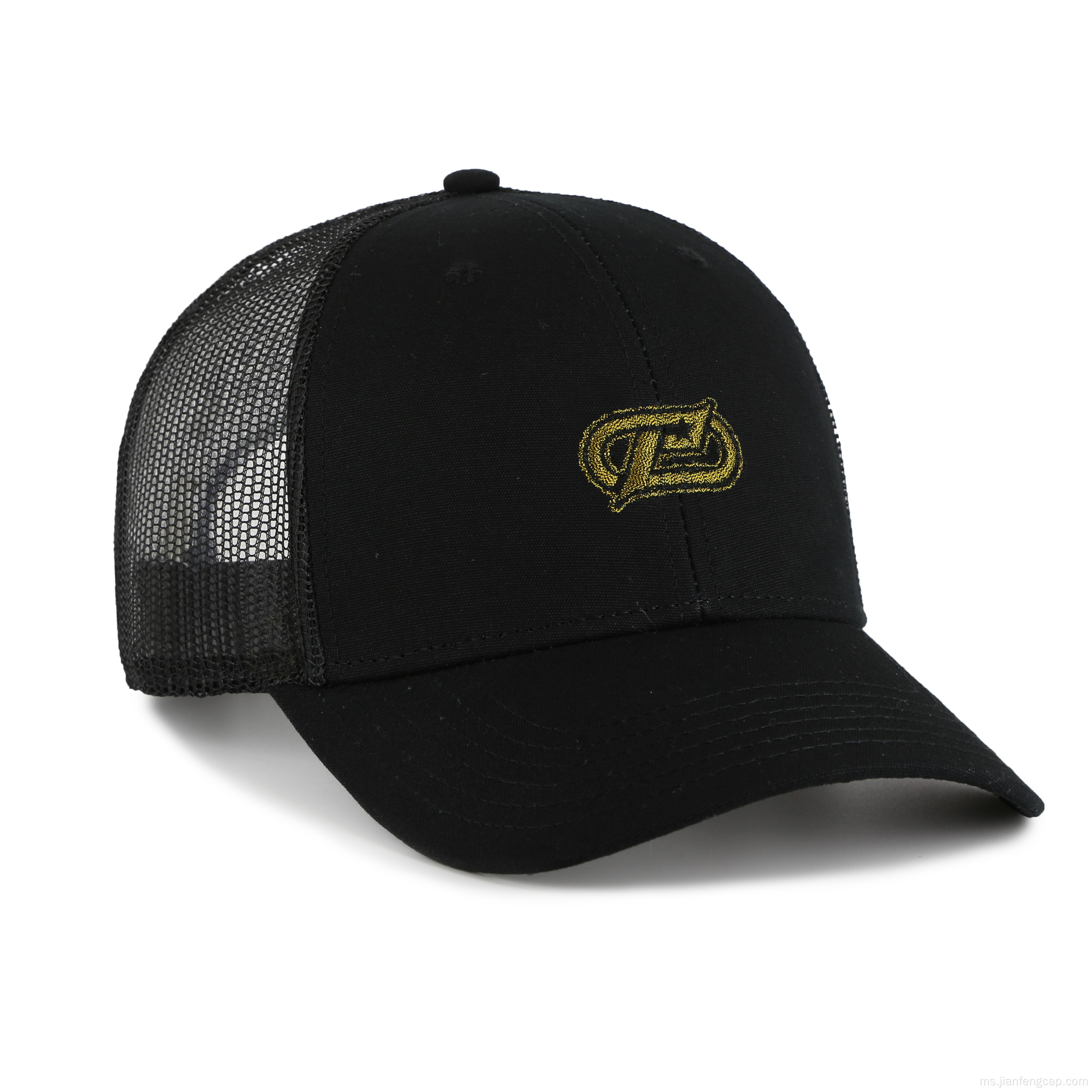 100% kitar semula Topi mesh besbol kanvas kapas