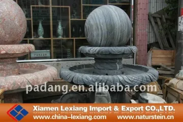 Hot black round marble ball