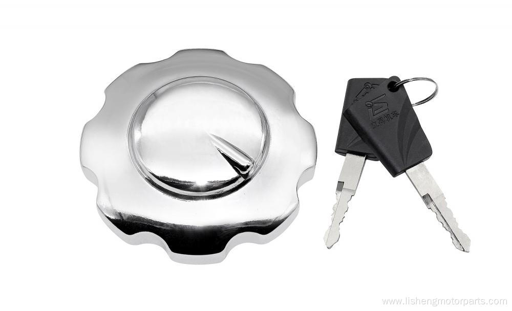 Chromed CG125 Motorcycle fuel tank cap