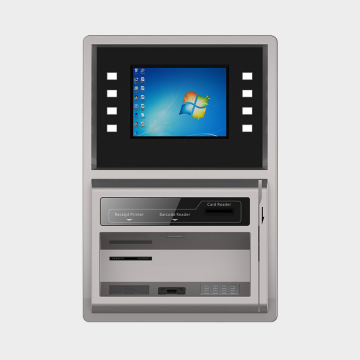 Wandmontierter Banking-Kiosk mit AD-Player