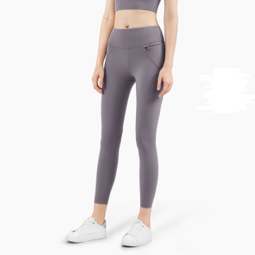 Pantalons de ioga de cintura alta de fitness per a dona amb butxaques