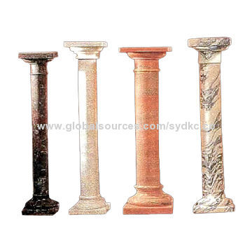 Roman Colorful Texture Marble Pillars, Nice Handmade Finish