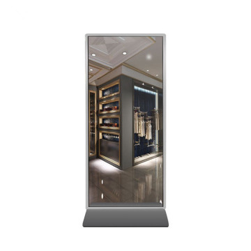 55 Inch Floor Standing Magic Mirror Photo Booth with 10 Point Capacitive Touch Screen