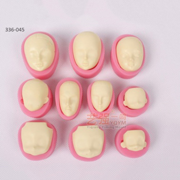 Silicone Face Mold for Fondant and Plaster