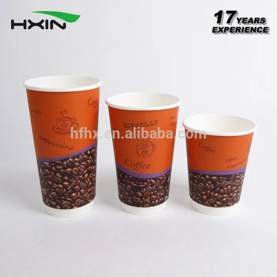 Cheap PE Coated Double Wall Paper Cup, Take Away Disposable Paper Cup