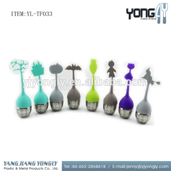 Halloween heat resistant Silicone stainless steel tea infuser