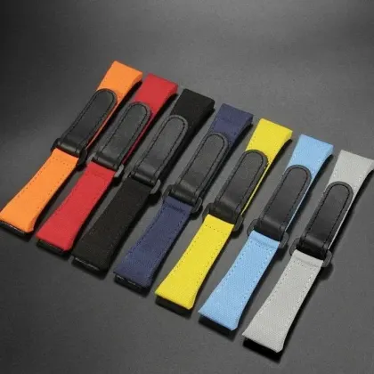 Waterproof Leather Watch Strap 25mm for Men and Women by Richard